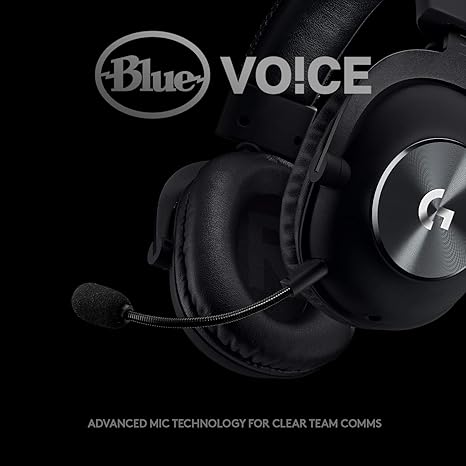 Logitech G Pro X Auriculares Gamer con Micrófono Blue VO!CE y Sonido Envolvente