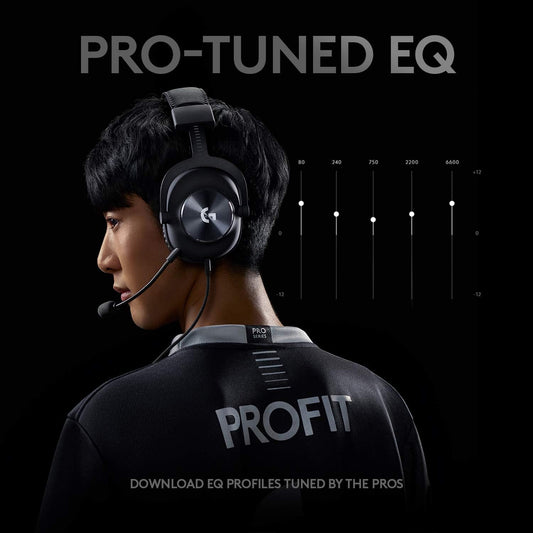 Logitech G Pro X Auriculares Gamer con Micrófono Blue VO!CE y Sonido Envolvente
